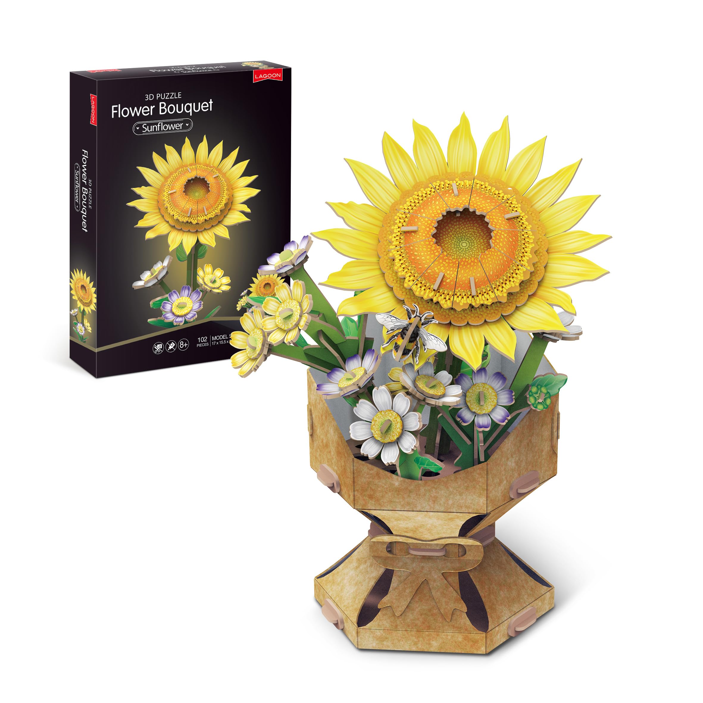 Sunflower Flower Bouquet 3D Puzzle (Game)