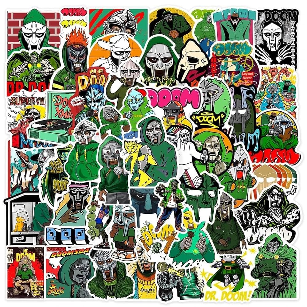 Amazon.com: FRANKdesigns The MF Doom Sticker Pack: 50 Pieces
