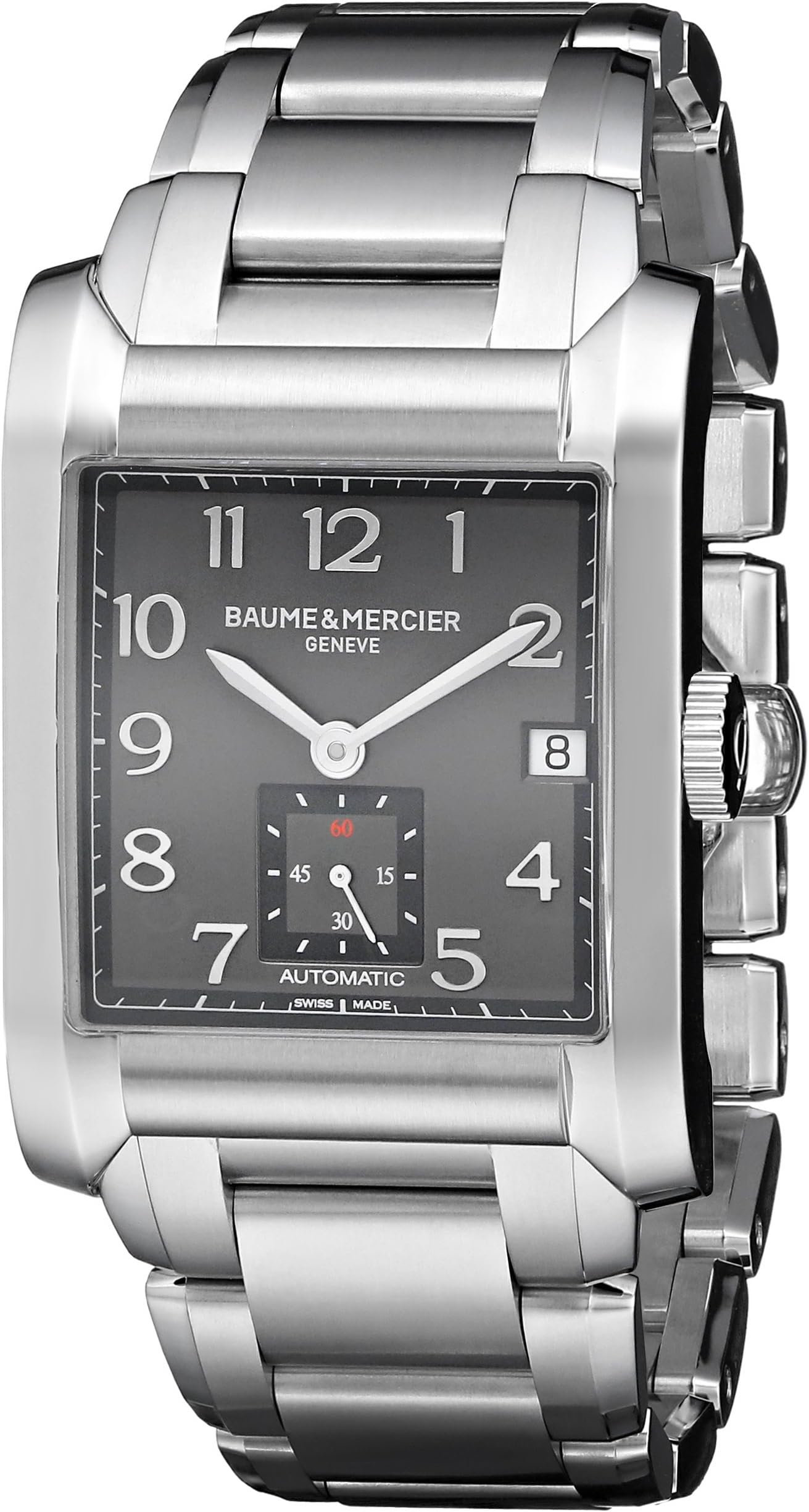 Men's A10048 Hampton Analog Display Swiss Automatic Silver Watch