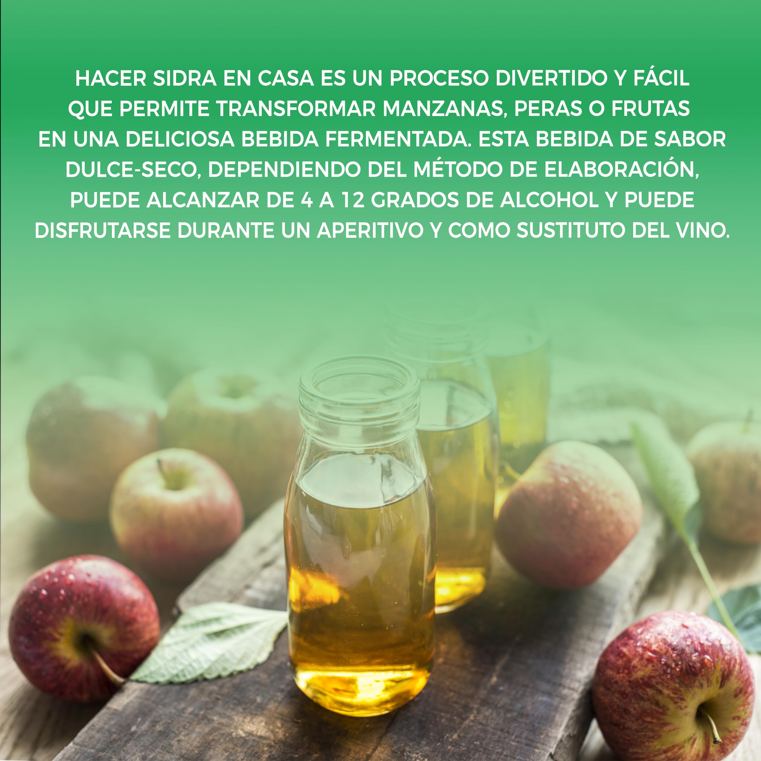 Beer & Wine Kit de Fermentation pour cidre George's 5 L - Cidre Artisanal Maison - Kit de Fermentation - Kit de Fabrication de cidre - Idée Cadeau