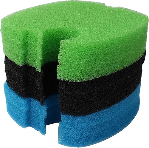 Almohadillas de filtro para recipiente de acuario (9 piezas) de repuesto para almohadillas de filtro SUNSUN HW-304B/404B/704B/3000 CF500, esponjas