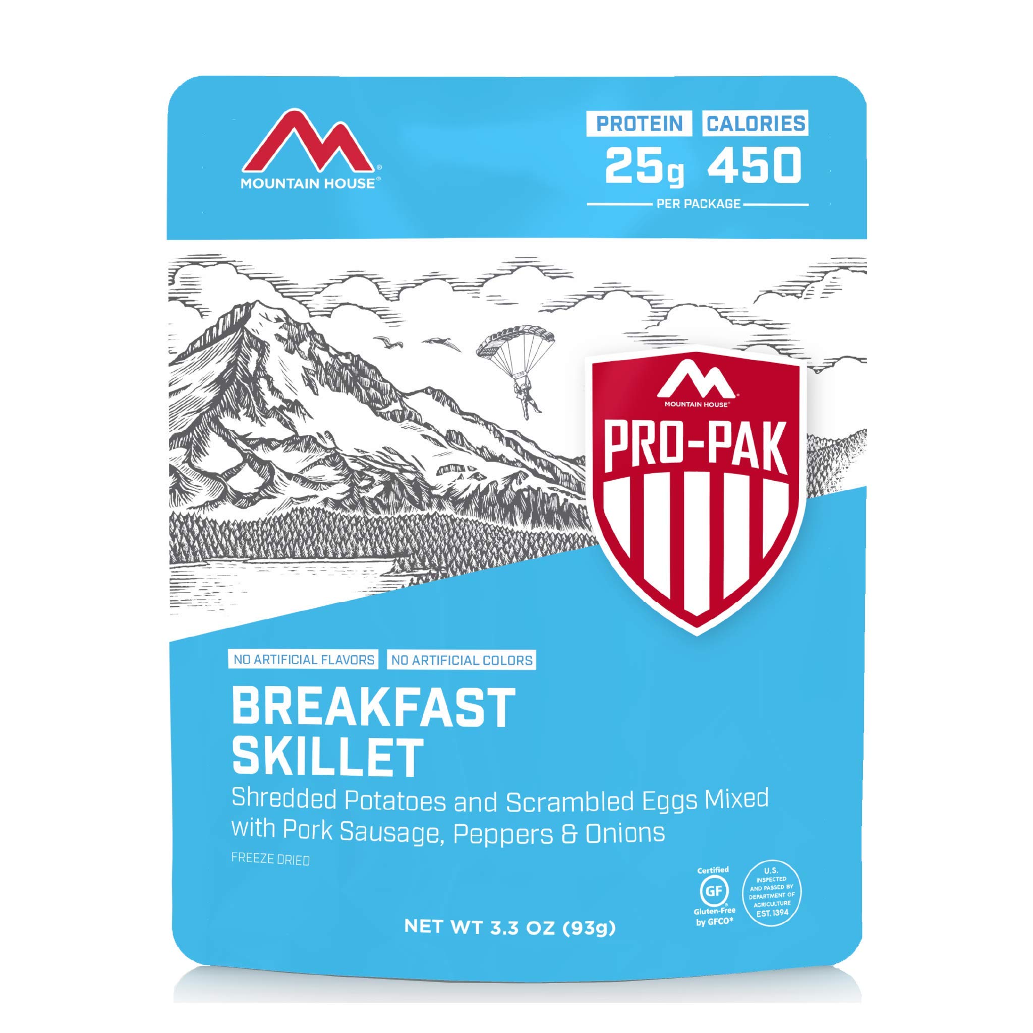 Mountain HouseBreakfast Skillet Pro-Pak | Freeze Dried Backpacking & Camping Food | One Serving | Gluten-Free