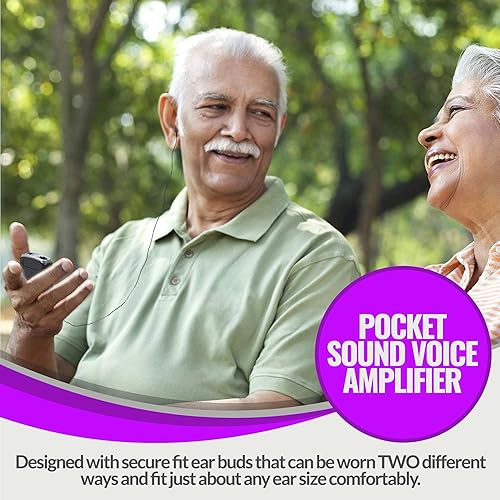 Miniatura 3 de Amplificador de sonido personal recargable  Paquete de 2, ligero y compacto sonido de bolsillo, dispositivo auditivo de audio con reducción de ruido