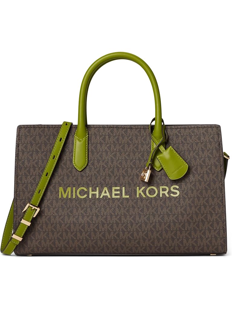 Green Michael Kors Scarlett Medium East West Satchel