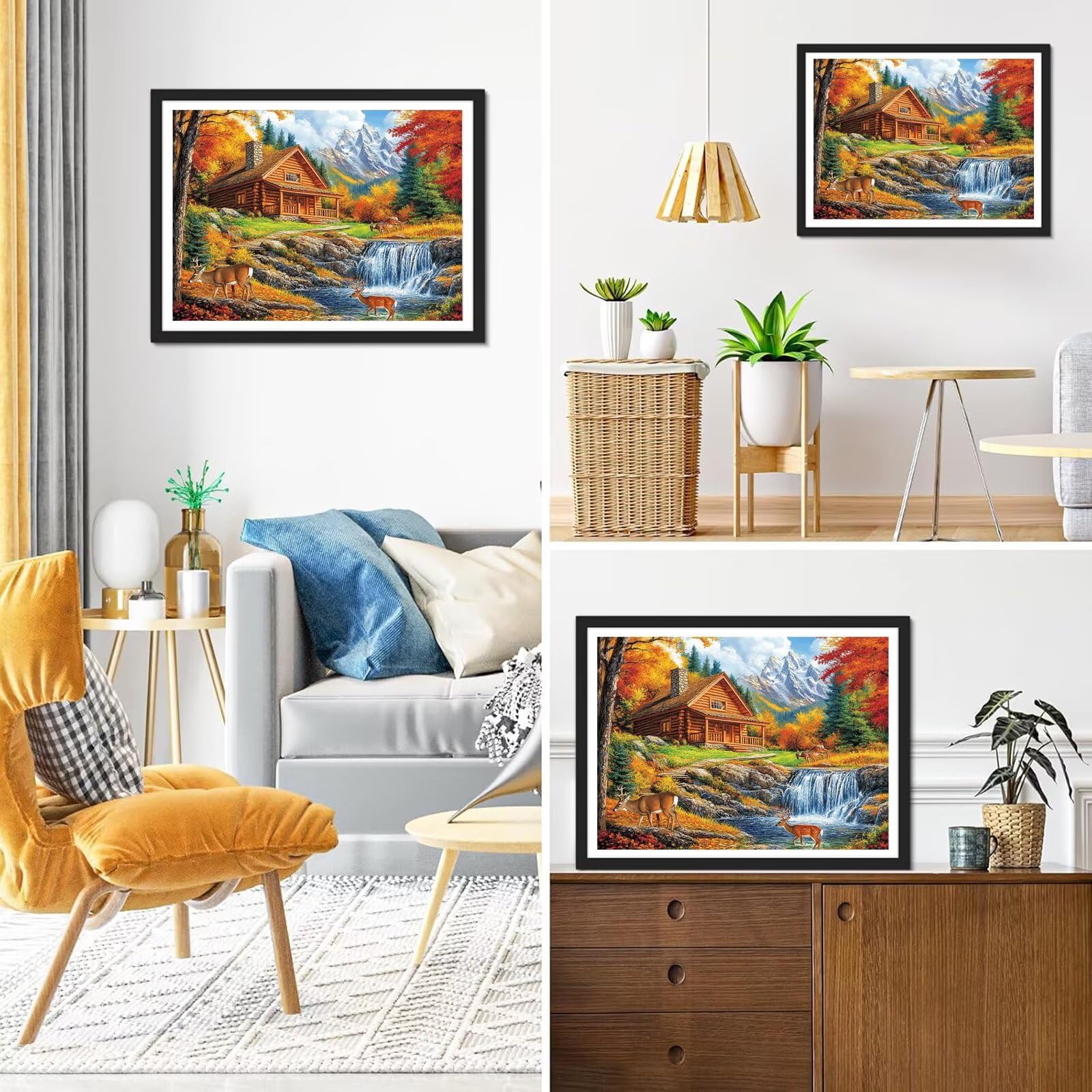 Diamond Painting Landschaft, 5D Diamond Painting Erwachsene 70x90cm qw1-705