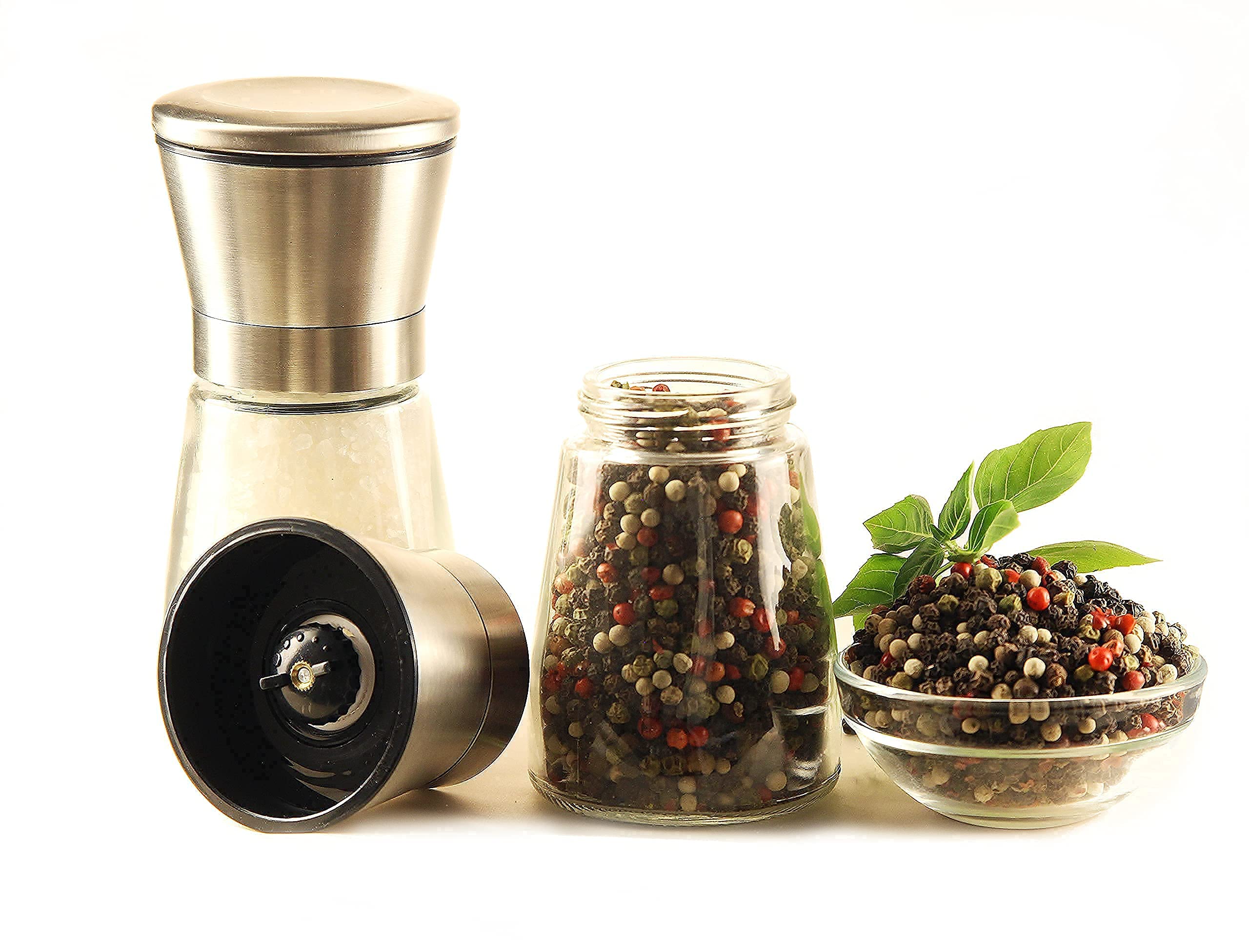 Macina Sale E Pepe Manuale Con Macina In Ceramica Regolabile Set Per Sale E Pepe Osso E Ceramica Macinazione Grossa E Fine 88641270