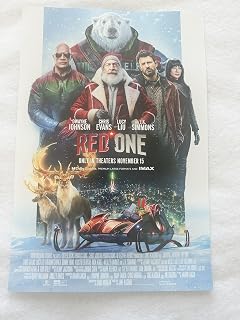 RED ONE - 11.5"x17" Original Promo Movie Poster 2024 Chris Evens Dwayne Johnson