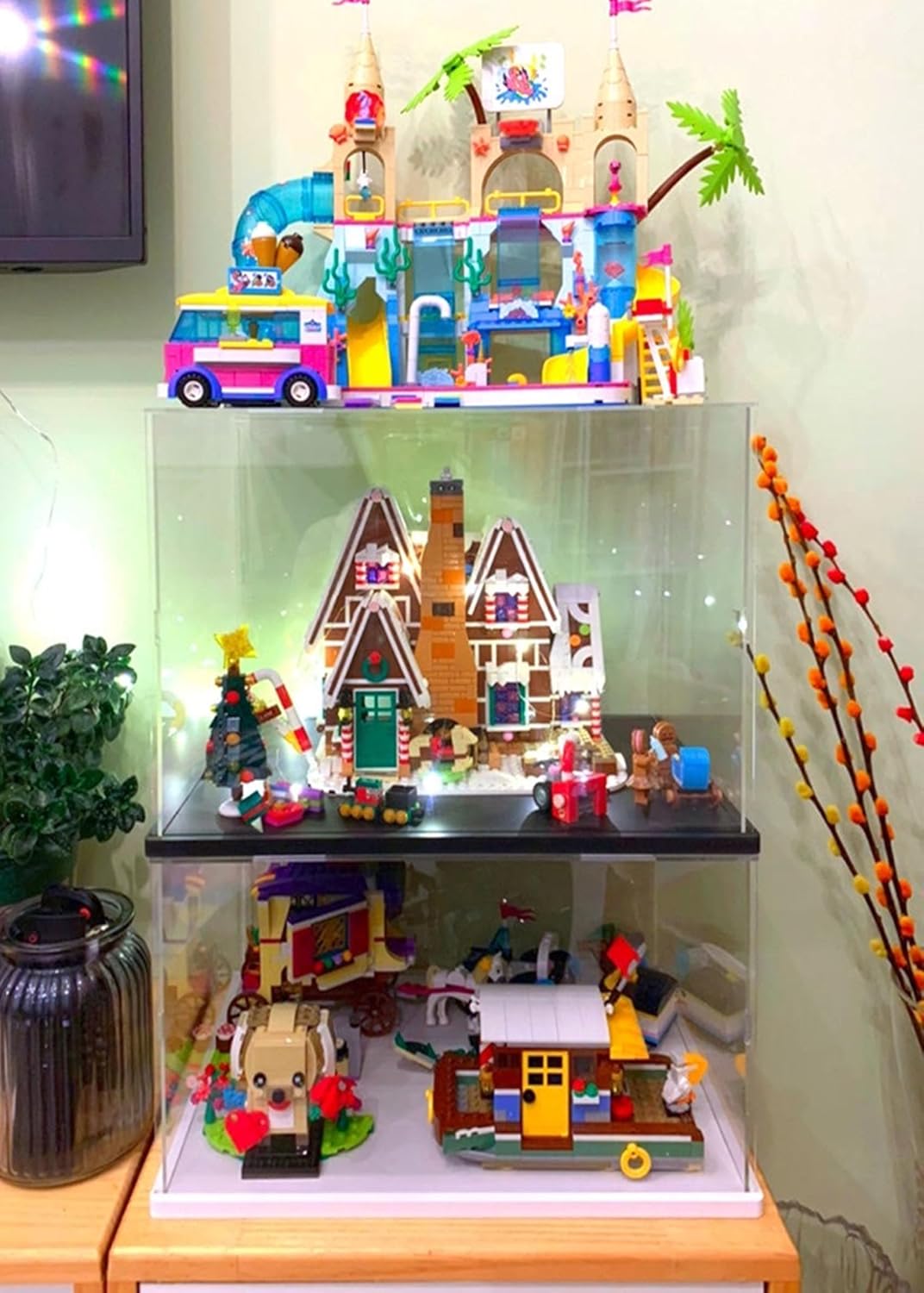 GEMZIS【選べる396サイズ】 フィギュアケース アクリルケース コレクションケース 透明 ディスプレイケース 大型 ショーケー