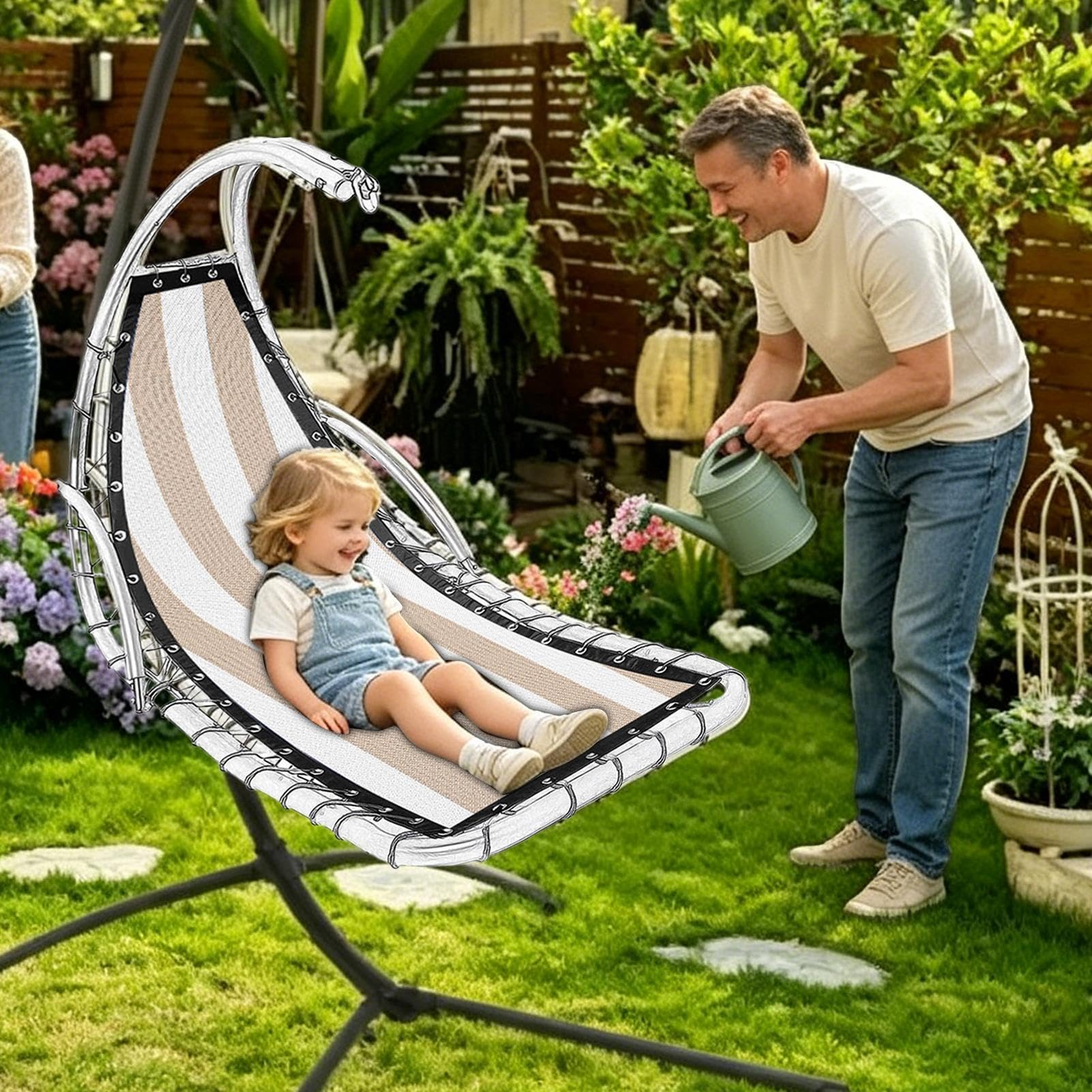 Tessuto di Ricambio per Sedia a Dondolo Resistente Spessore e all'Usura | Parte Fissa per Amaca Sospesa per Picnic, Giardino, Cortile, Campeggio all'Aperto