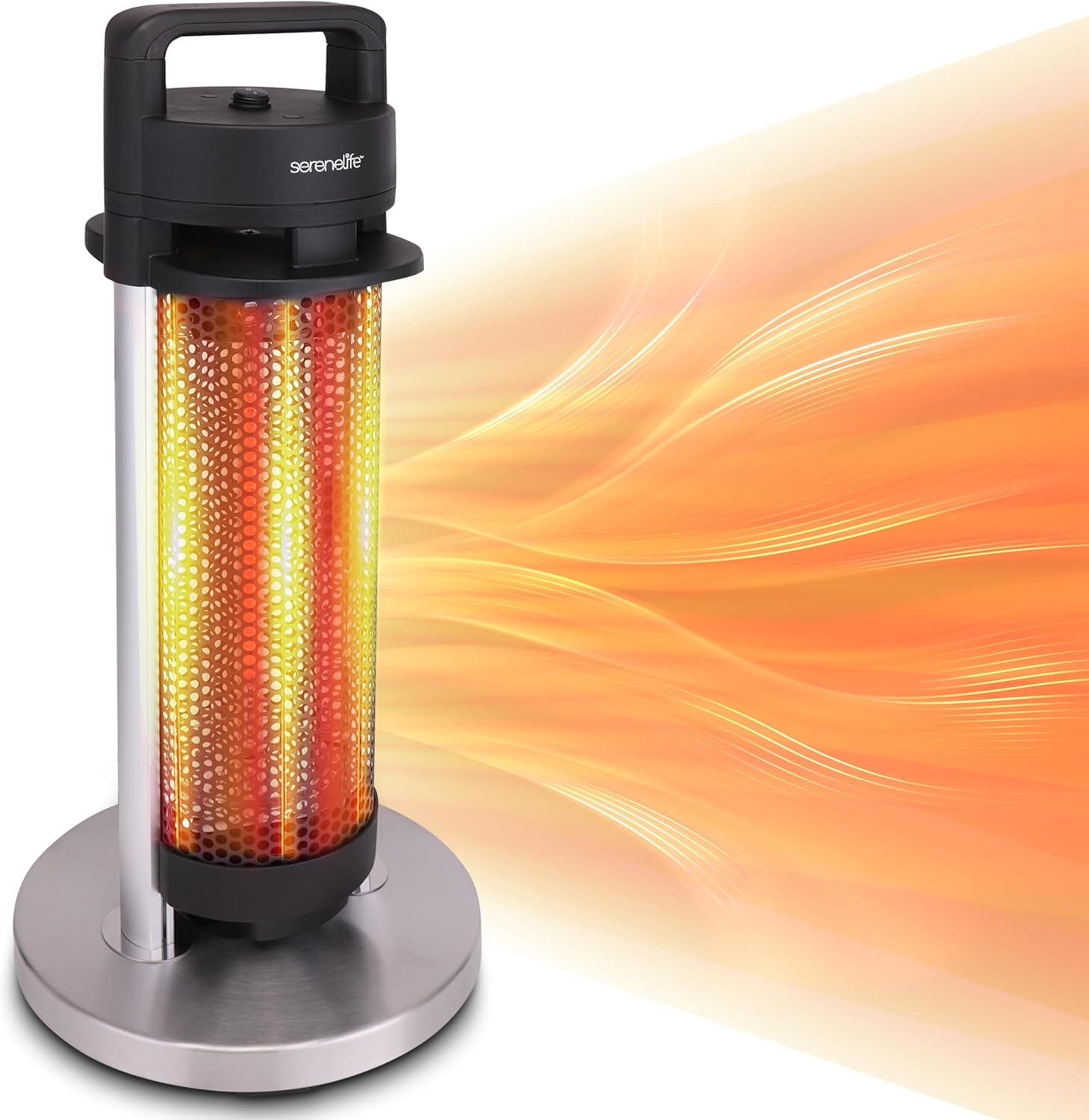 Patio Heaters For Outdoor Use SereneLife 1500- Watt Aluminium