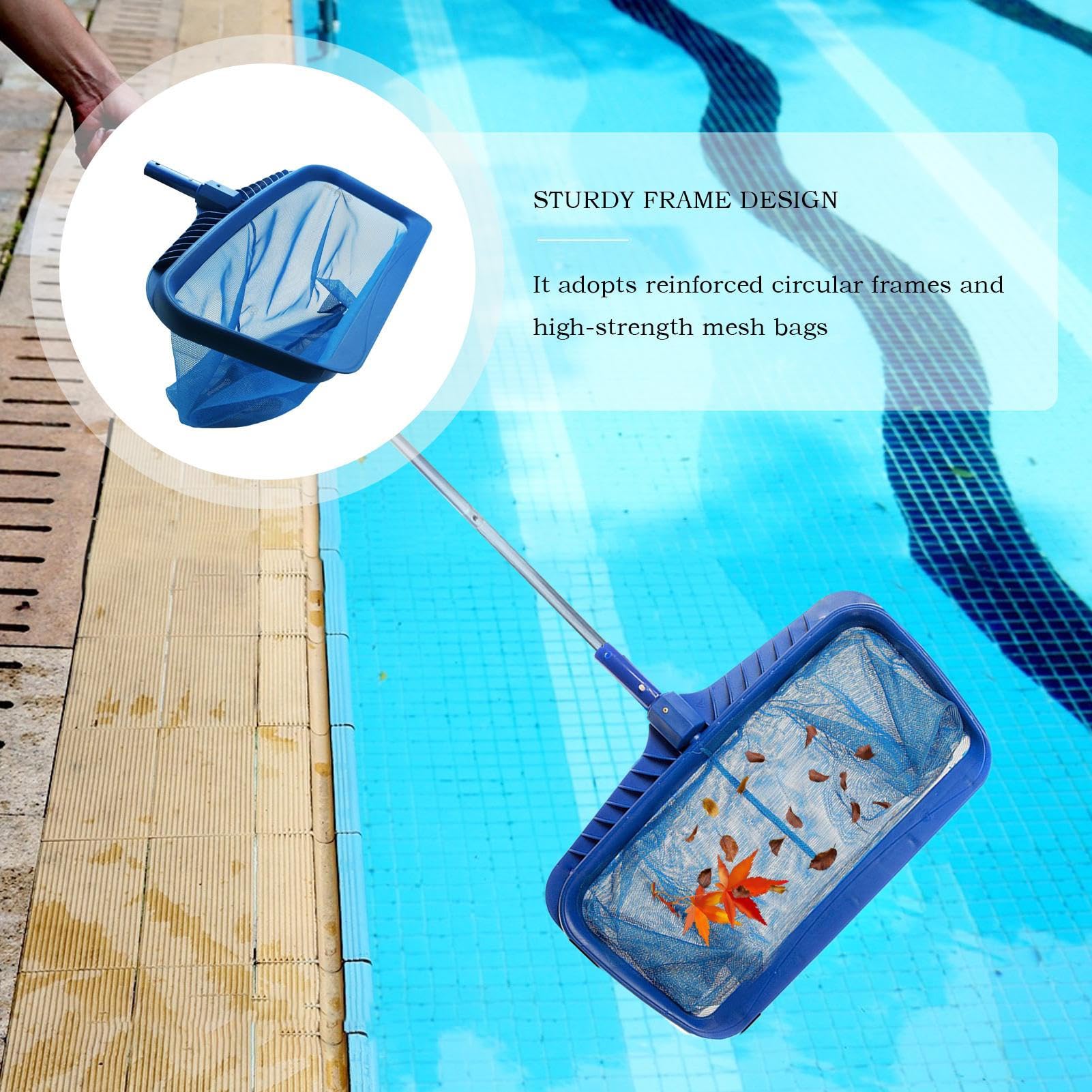 Red Skimmer Piscina Colador Limpiador Malla Ligera | Red Skimmer De Hojas Para Piscina Para Mantenimiento En Estanques, Spa, Bañeras Hidromasaje, Lagos, Jardines, Hogar Y Equipo