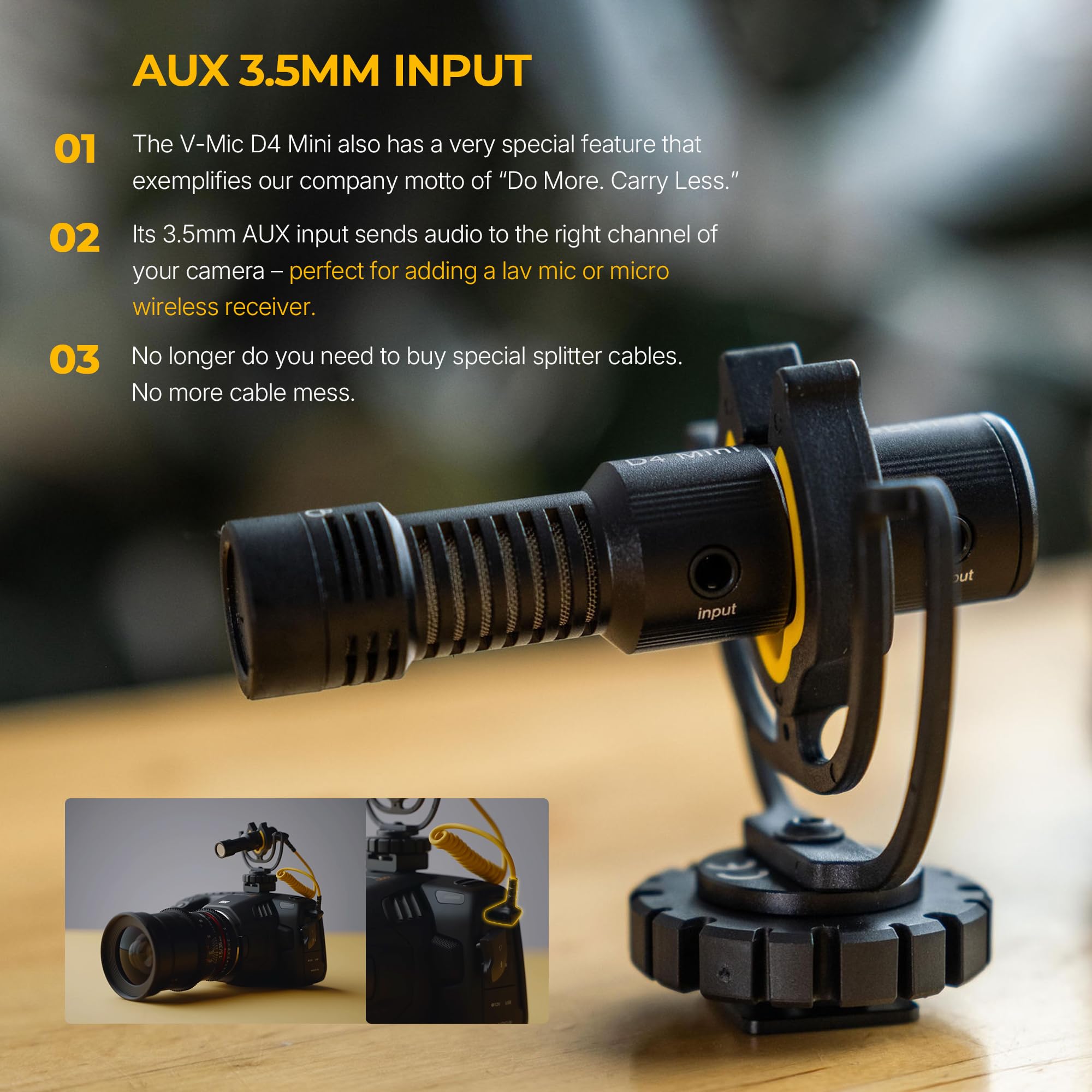 Amazon.com: Deity V-Mic D4 Mini Video Microphone 20mph Wind Rating