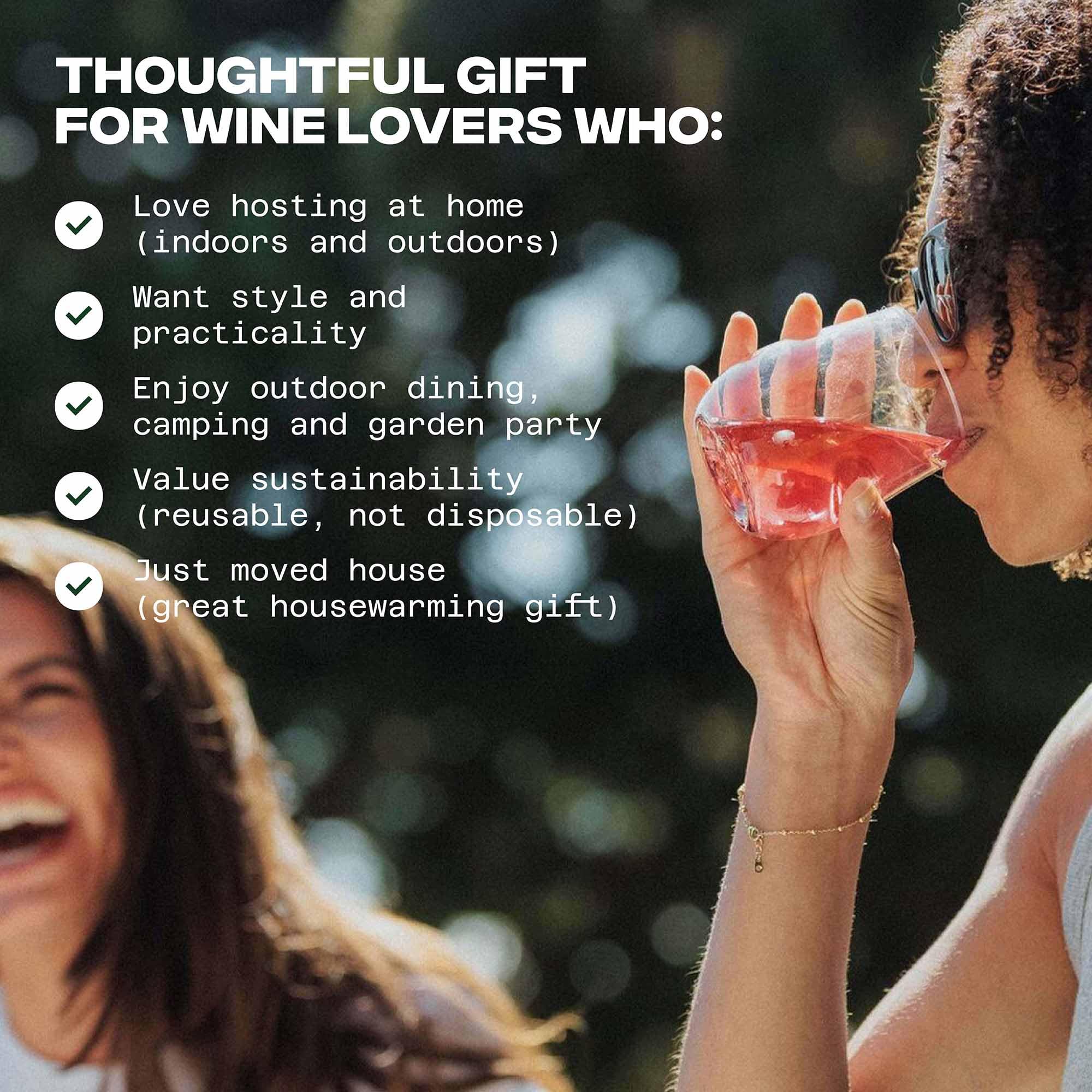 GOVINO Stemless Wine Glasses - Durable & Reusable -6