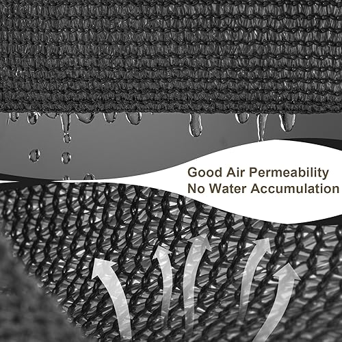 Miniatura 3 de LOVE STORY Parasol de tela para exteriores de 6 x 8 pies, con ojales, 95 % de protección UV para patio, color beige