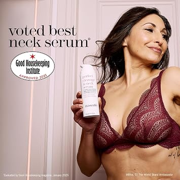 This Works Perfect Cleavage & Neck Serum with Marine Algae & Hyaluronic Acid Neck Cream Firms & Hydrates 5 fl oz