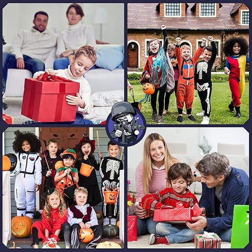 Miniatura 8 de Kodvinp Disfraz de oficial de policía para niños, disfraz SWAT para niños con chaleco, disfraces completos de Halloween para niños de 3 a 10 a 12