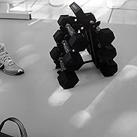 Vista 6 de HolaHatha Hexagonal Dumbbell Weights Set, Home Gym Equipment Set, Portable Weighted Exercise Dumbbells for Fitness, Training, and Lifting Workouts