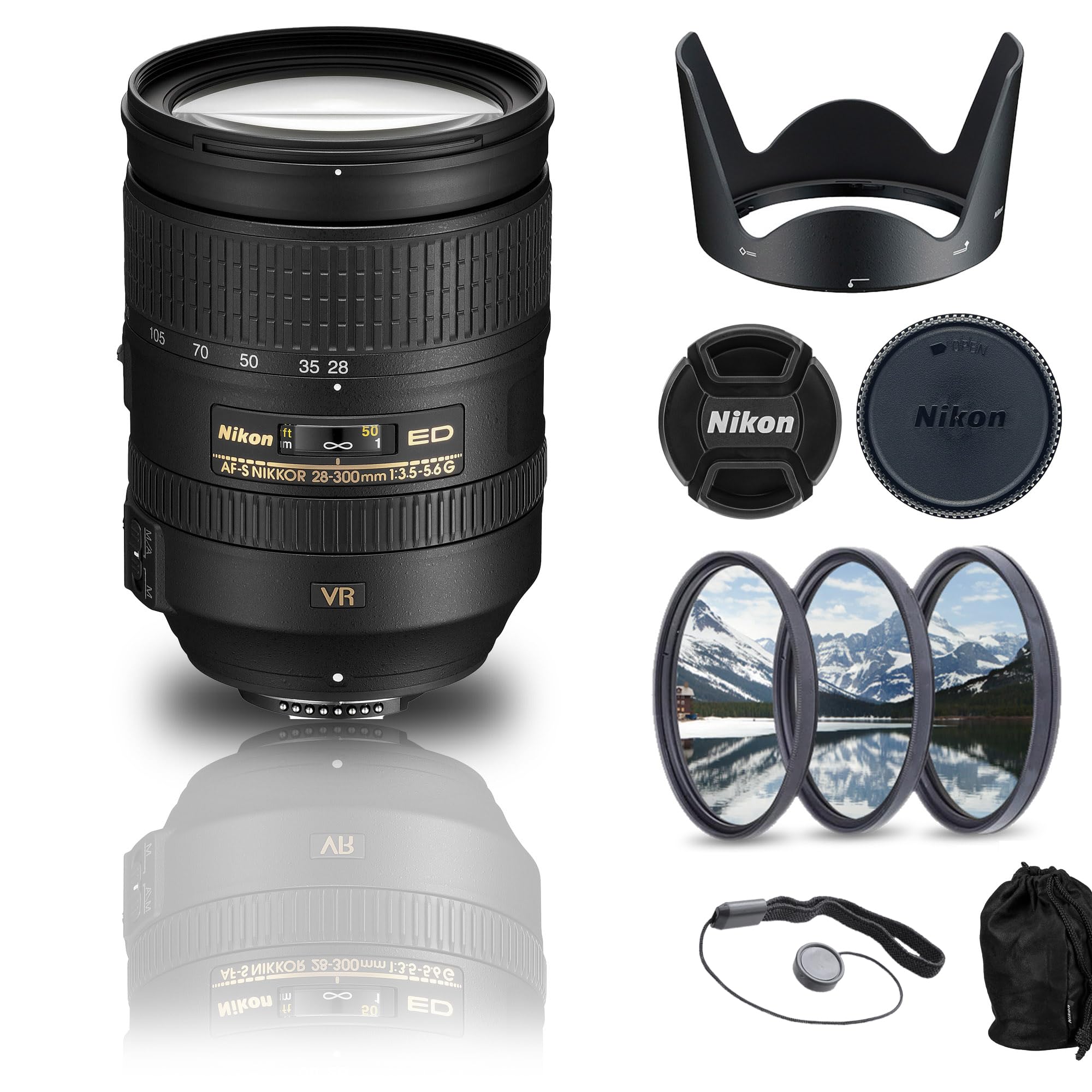 レンズ(ズーム) Nikon AF-S NIKKOR28-300mm F3.5-5.6G EDVR Amazon.com: Nikon AF-S NIKKOR 28-300mm f/3.5-5.6G ED VR Lens (2191