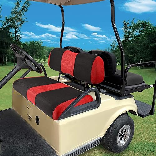 Miniatura 95 de Juego de fundas de asiento de carrito de golf, fundas para asientos delanteros de carrito de golf, ajuste para Club Car Precedent OEM, cojín