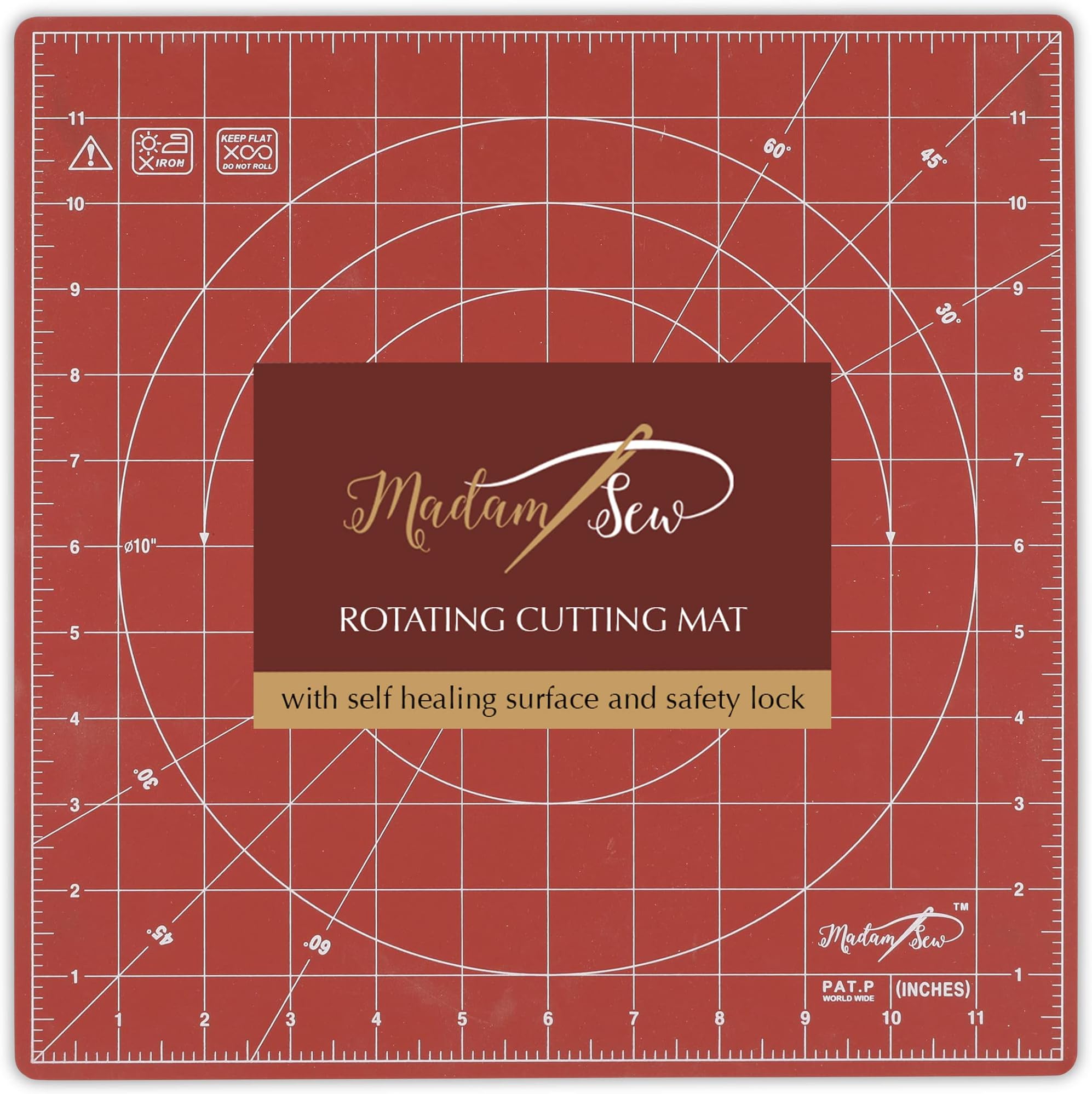 Sue Daley Designs Pink 10" Rotating Cutting Mat EPP English