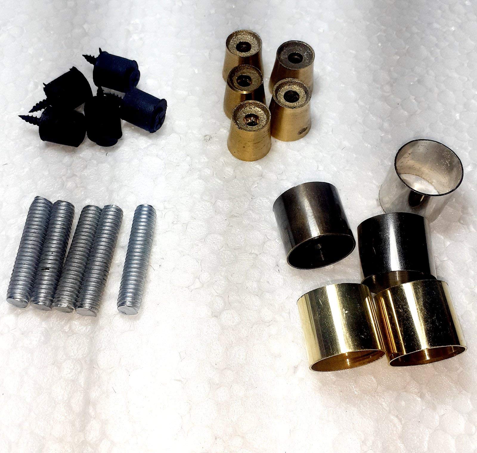 Bâtons de marche en laiton canne randonnée lot de 5 embout SKRUB amortisseur
