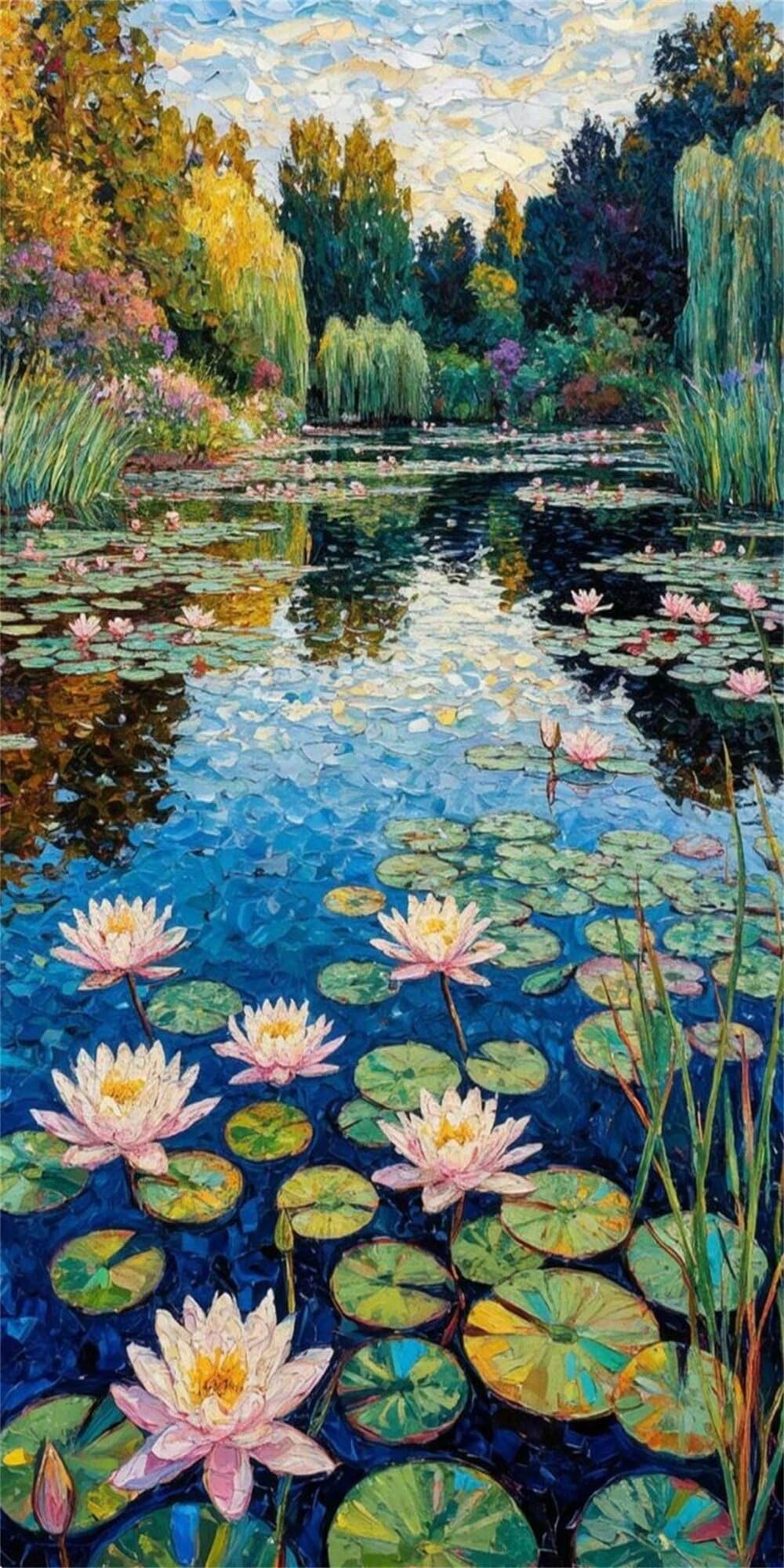 Diament Malowanie Monet, DIY Diamentowe Malowanie Dorośli 60x120cm N5w-826