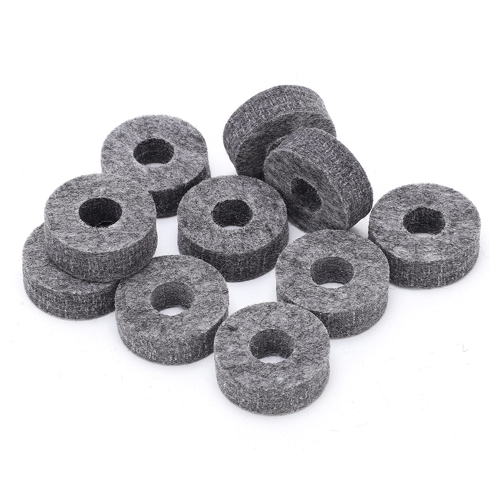 Set Di 6 Cuscinetti Feltro Per Hi-hat Batteria - Ricambio Per Pedale Frizione, Protezione Piatti, 3 Misure Diverse - Foto 5