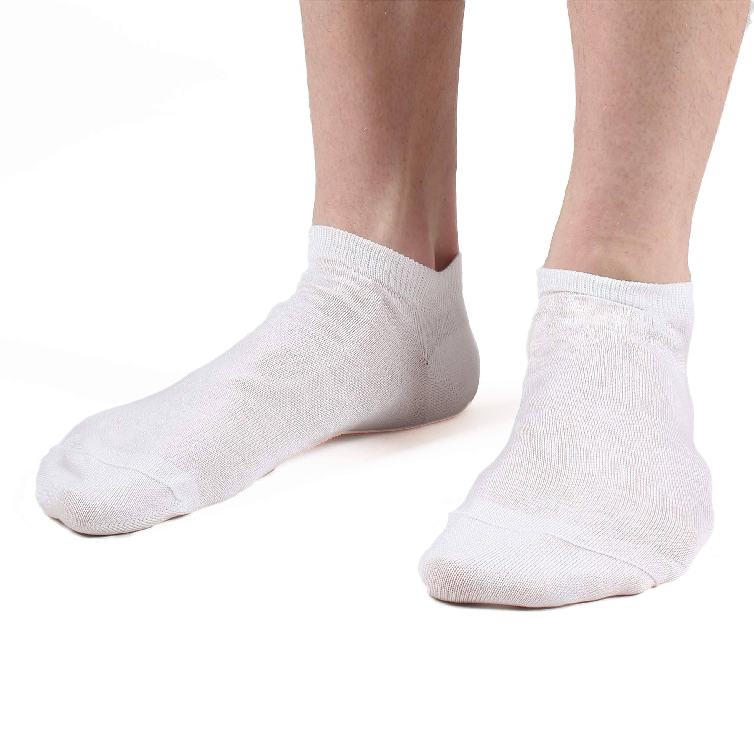Ciocca Chaussettes Invisibles Unisexe 3/6 Paires 100% Coton Fil d'Écosse Made in Italy - Respirantes Basses pour Baskets et Chaussures