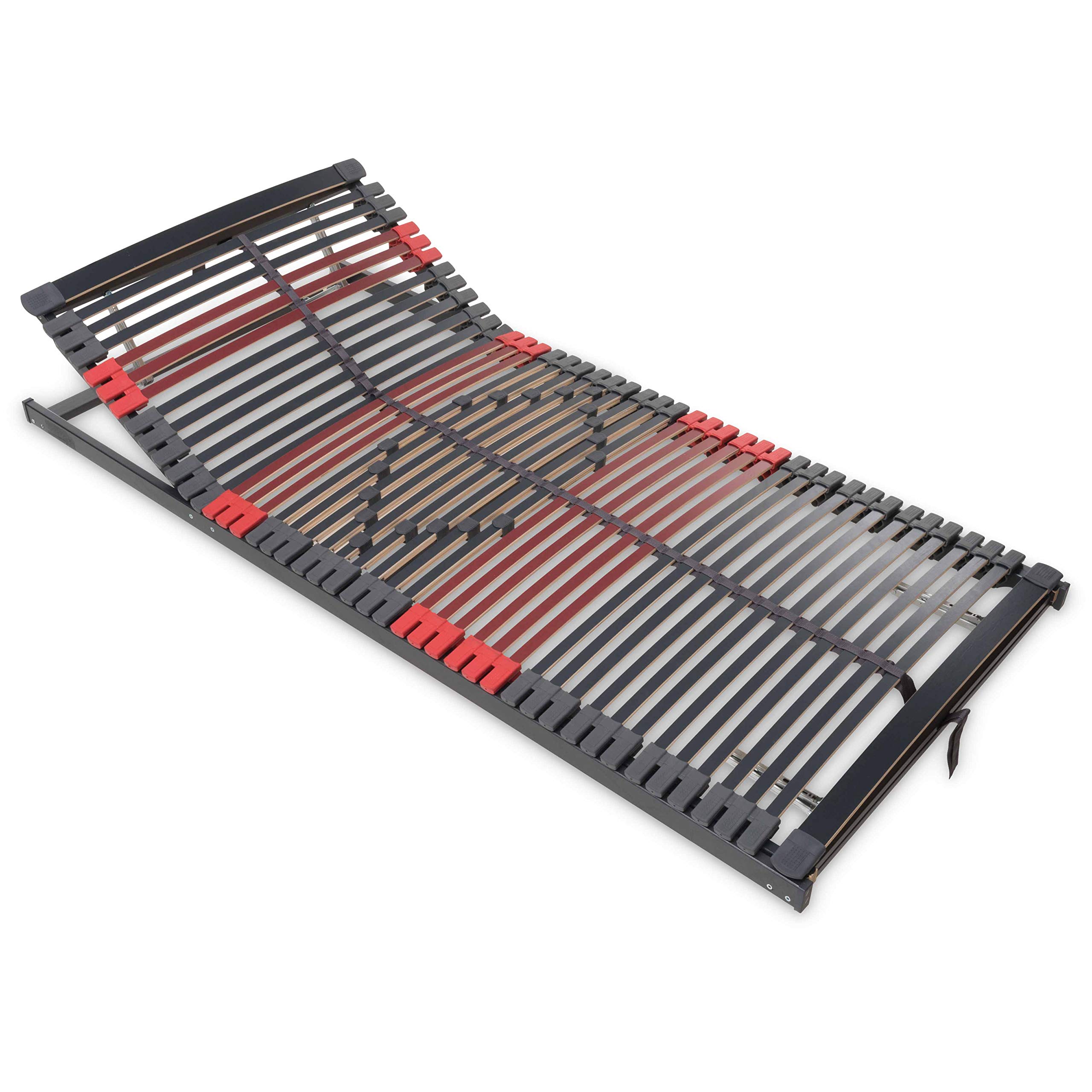 Betten-ABC Max - Premium K + F, 7 Zonen Lattenrost mit 44 Leisten, verstellbarem Kopf- und Fußteil, sowie Mittelzonenverstellung, Größe, 220,0 x 140,0 x 7,5 cm