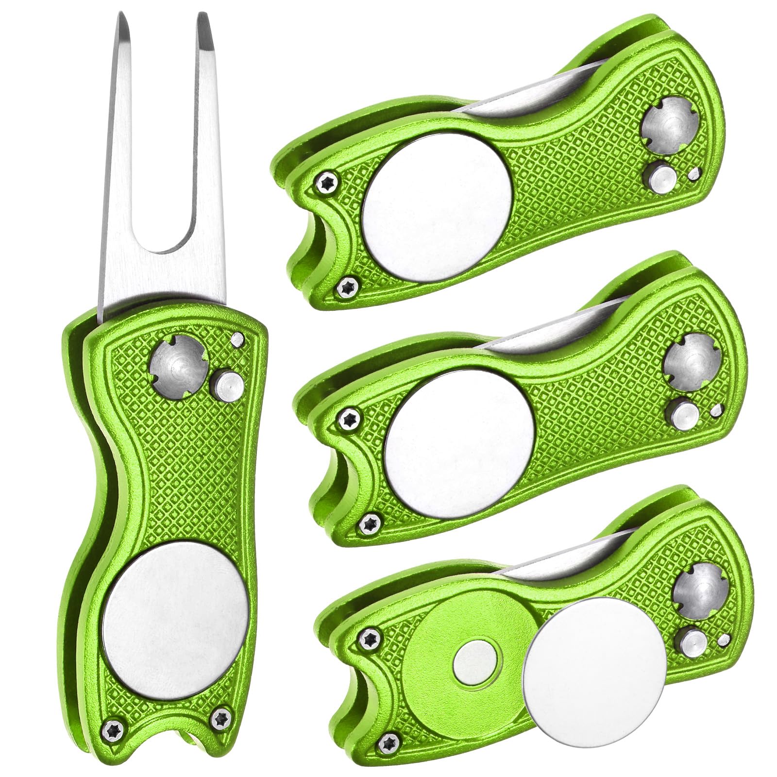 Regalos de golf originales con este set de arreglapiques plegables de 4 piezas cian 8