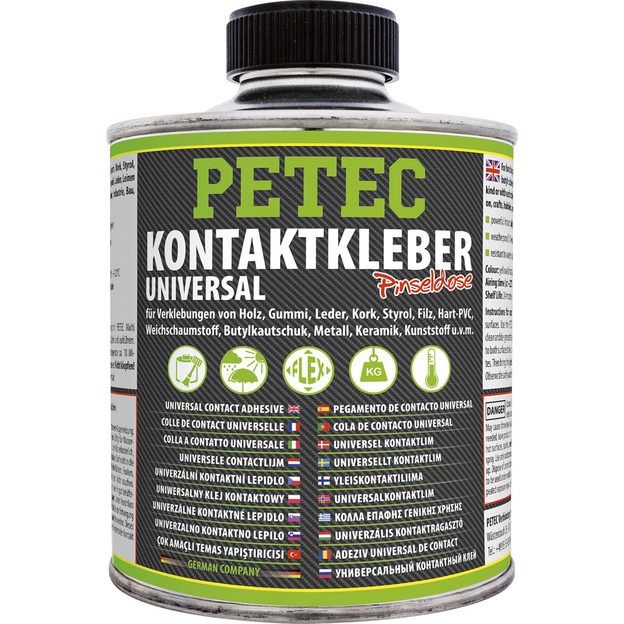 Petec Kontaktkleber Universal 350ml Pinseldose