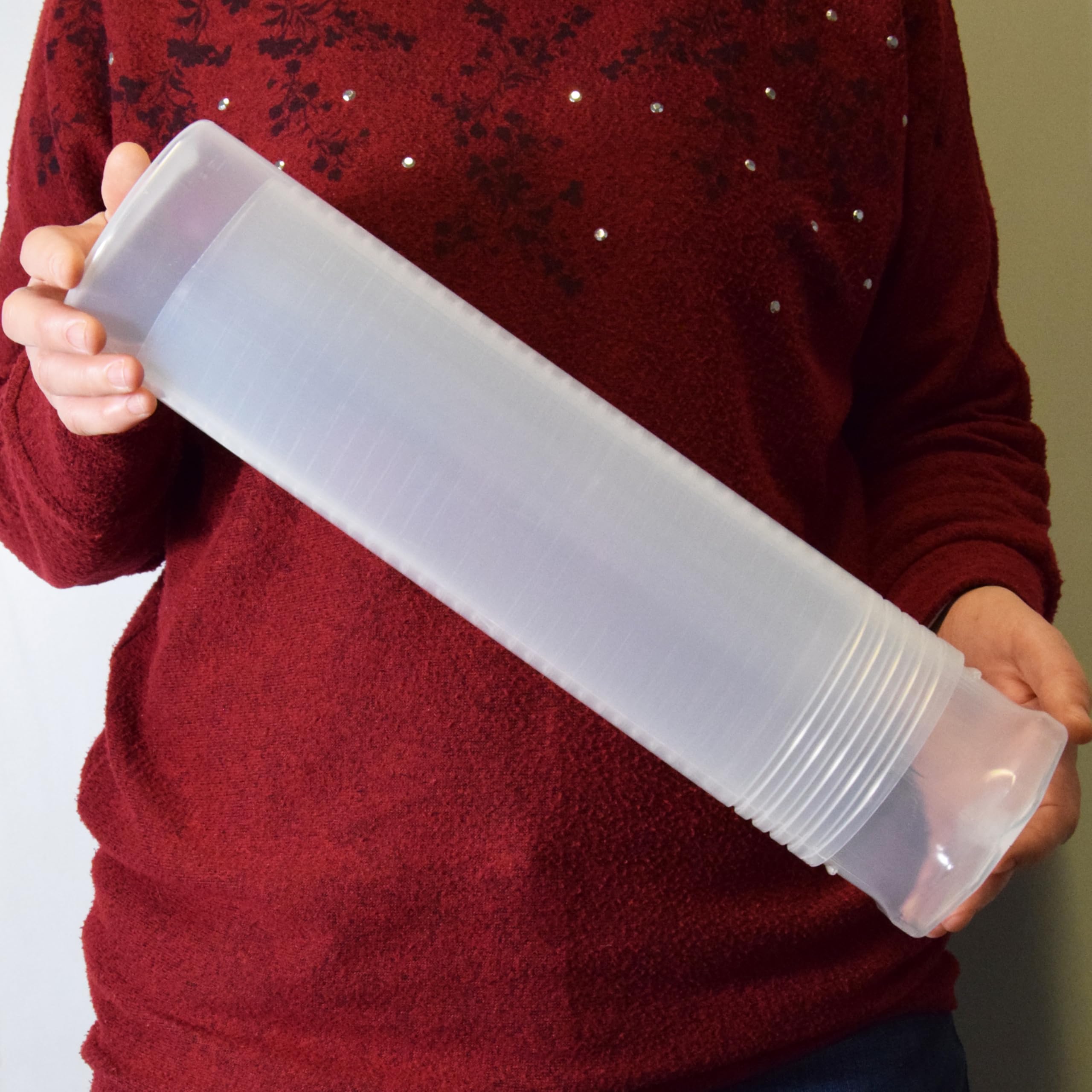 2 Stück 85x350-630 mm Posterrolle Transportrolle Zeichnungsrolle Dokumentenrollefür Poster Pläne Plakate längenverstellbar mit Gewinde für DIN A4 A3 A1, Dreh Pack Verpackungshülse Rund Küche, Haushalt & Wohnen
