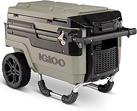 Igloo Trailmate Journey 70Qt Wheeled Cooler, Insulated Hard Shell Ice Chest