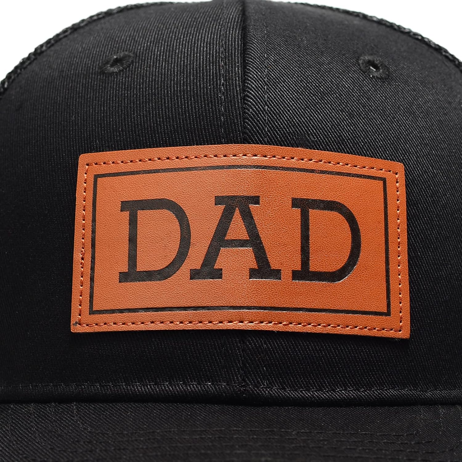 PAUPPY Dad Hat Gifts for Father's Day,New Grandpa Gifts Mesh Trucker Hat Golf Hat Leather Patch Hat for New Dad Baseball Caps - Image 4