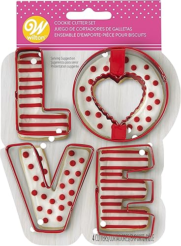 WILTON INDUSTRIES, INC SET CORTADOR DE GALLETAS LOVE, USTalla única