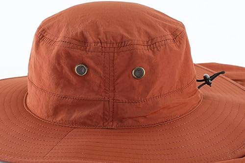Miniatura 115 de Home Prefer Sombrero para sol para el aire libre con protección UV, secado rápido, unisex con solapa para proteger el cuello Gris cenizo