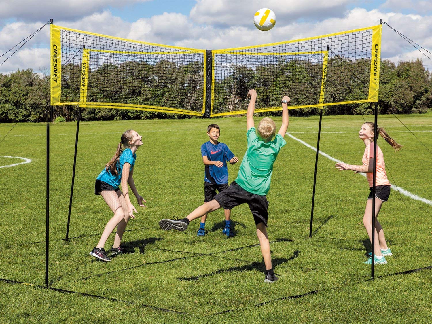 HAMMER CROSSNET Four Square Volleyball Net