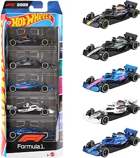 ホットウィール(Hot Wheels) ベーシックカー F1 5カーパック 乗り物おもちゃ ミニカー 5台入り 3歳から マルチ JLN11