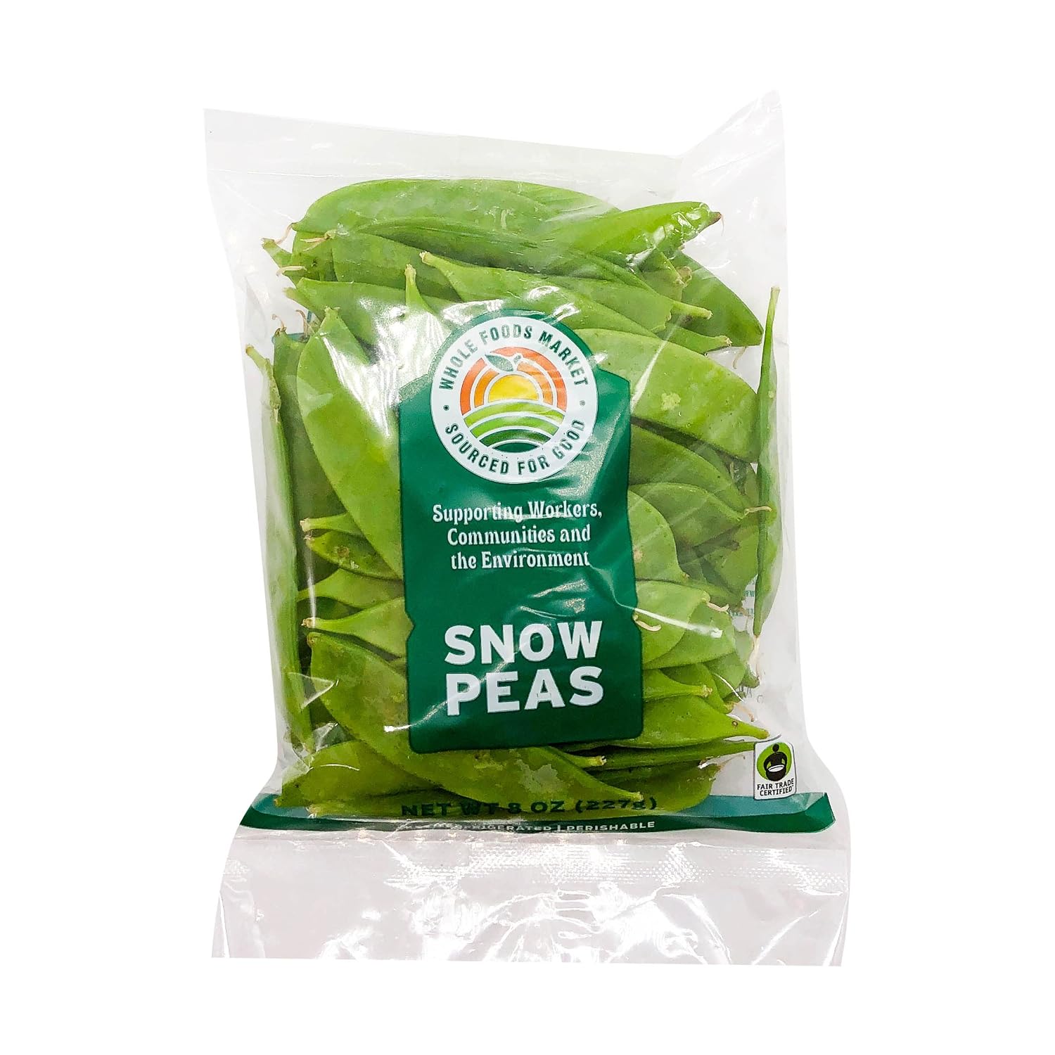 Snow Peas Conventional Sourced For Good, 8 Ounce Bag