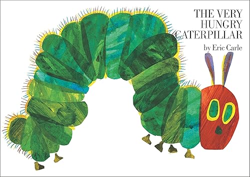 Vista 2 de World of Eric Carle The Very Hungry Caterpillar Tapa dura, peluche reversible de mariposa de oruga, juego de cartas de animales Rummy y regalo