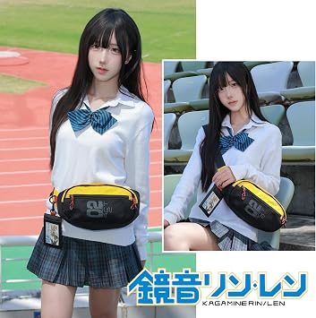 FIREFIRST x Hatsune Miku & Kagamine Rin/Len Waist Pack | Officially Licensed; Classic Style;Includes Character Cards;Perfect For Cons, Cosplay,Concerts,School