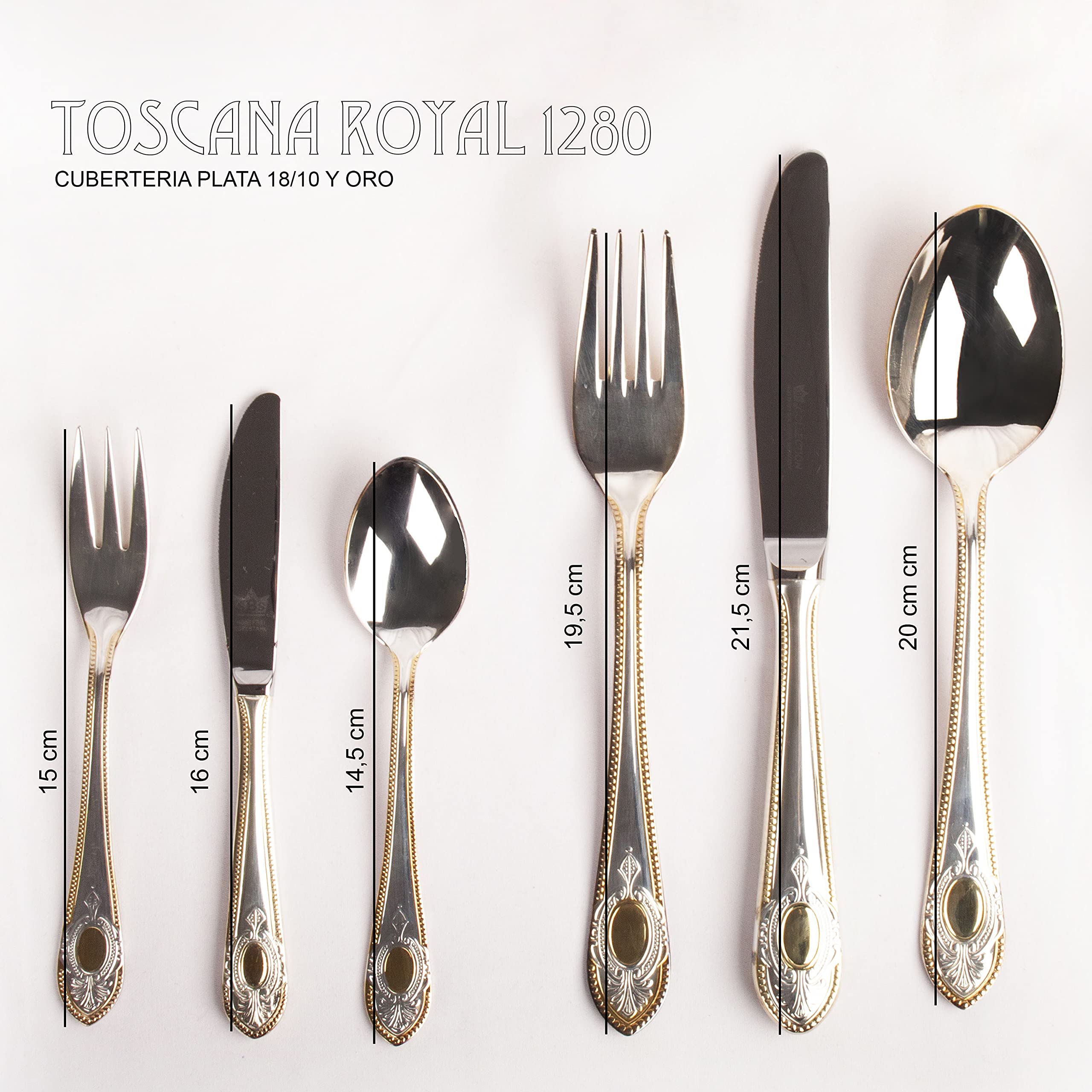 Set De Couverts En Acier Inoxydable QUIIENCLEE - 24 Pièces - Noir - Maison