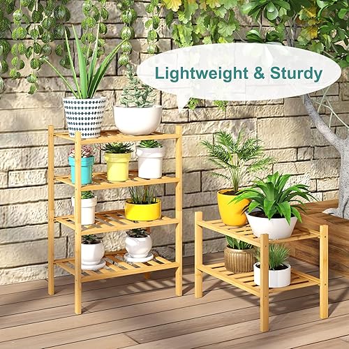 Vista 180 de Zapatero de bambú de 5 niveles para entrada, apilable plegable Natural, organizador de zapatos para armario de pasillo, zapateros de pie