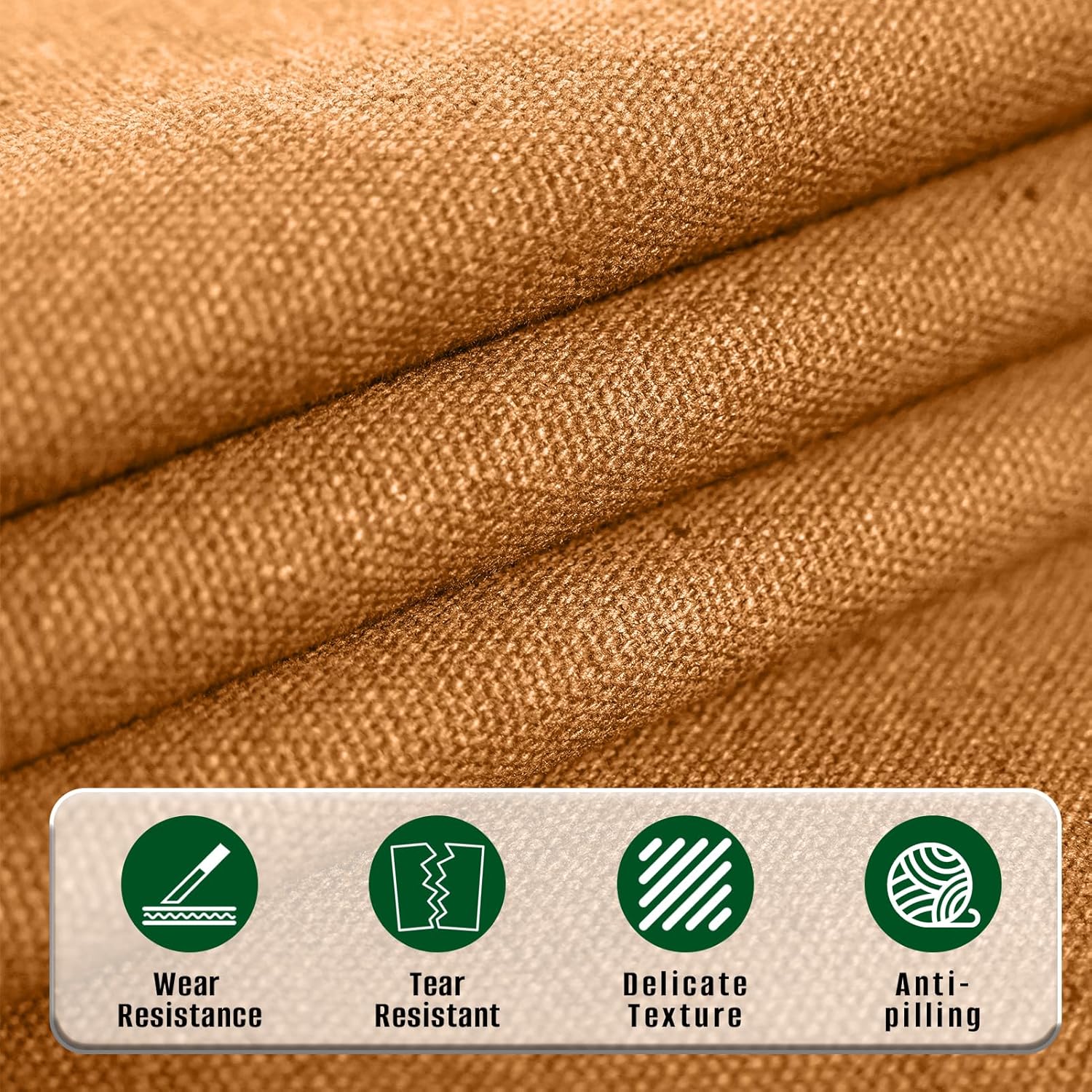 10oz Heavy Duty Cotton Canvas Fabric 60" x 80", Thick Cotton Duck Cloth for Painting, Sewing, Crafts, Tote Bags, Embroidery, Home Decor, Drop Cloth (Brown)