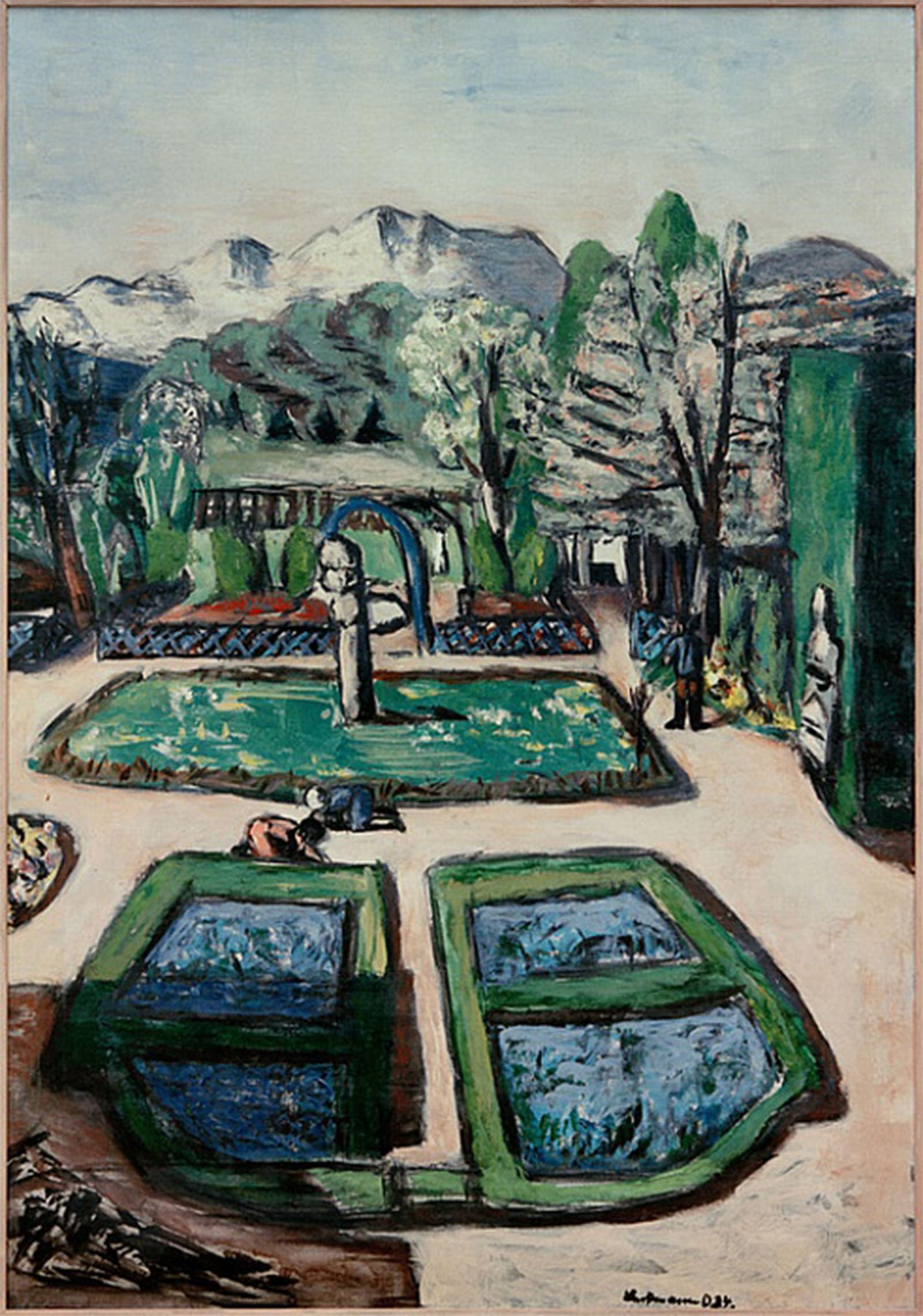 POSTERIIk Famous Animal Posters Vintage Picture Garden Landscape in Spring by Max Beckmann Modern Wall Decor for Home Decor 60x90cm