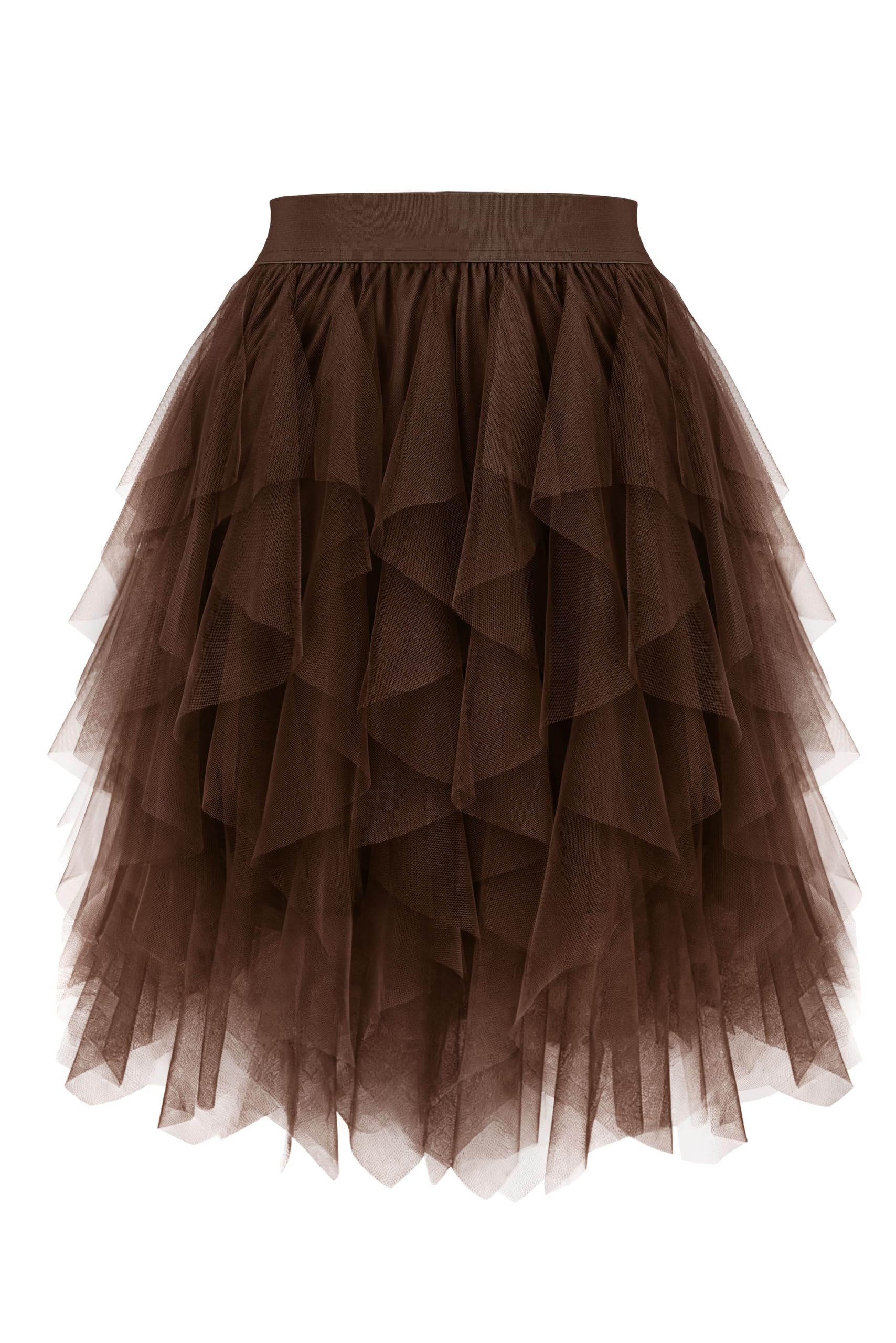 Dressever Damen Tüllrock A-Linie Feenrock Tüll Ballett Tutu Röcke Freizeitrock Karneval Party Rock