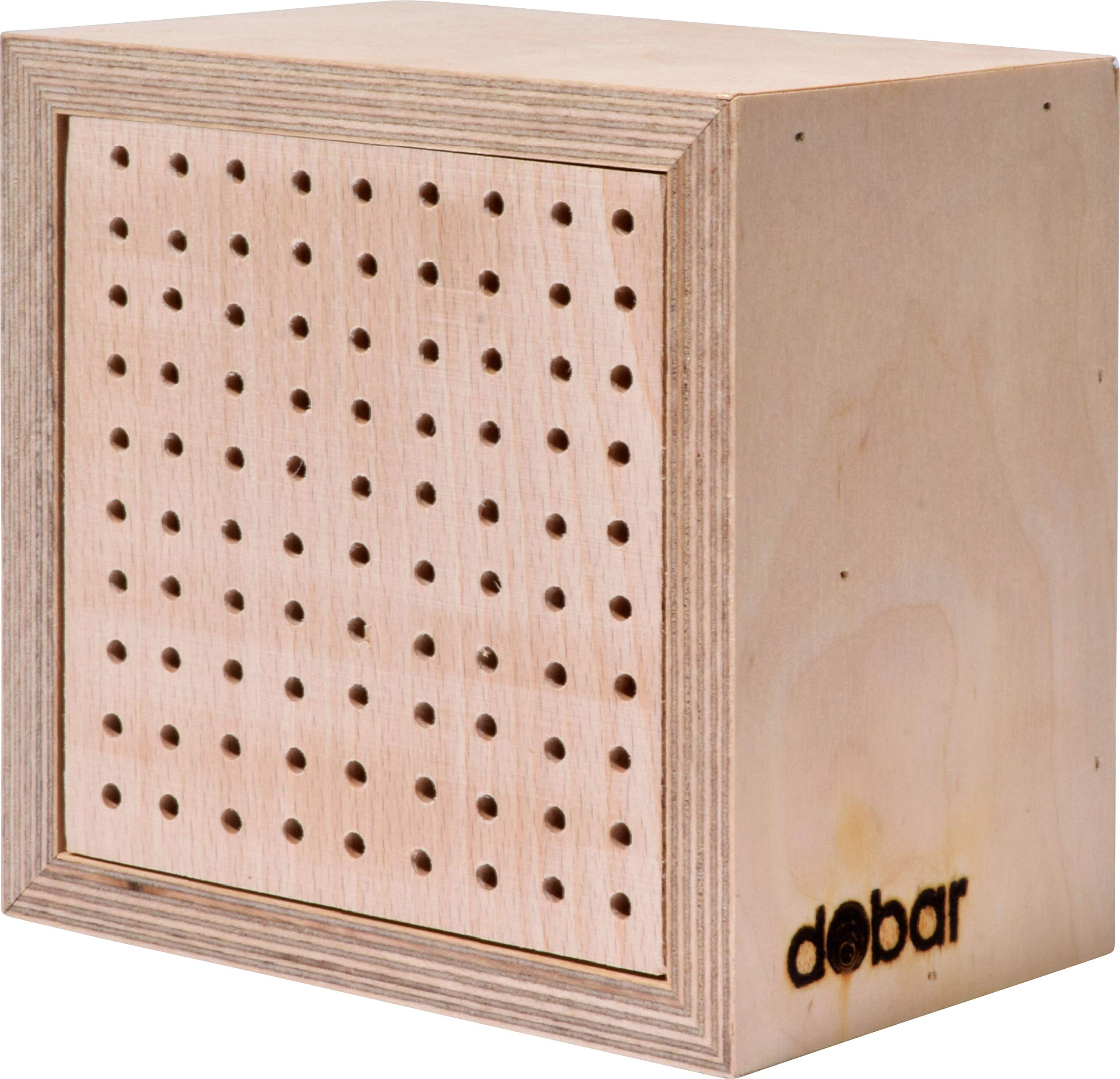 LUXUS-INSEKTENHOTELS 28410e Großes Profi-Wildbienenhotel - Wildbienen-Nisthilfe Holz - Insektenhotel mit Schutzrahmen - Wildbienenhaus Buchenholz Papierröllchen - 45 x 15 x 31 cm