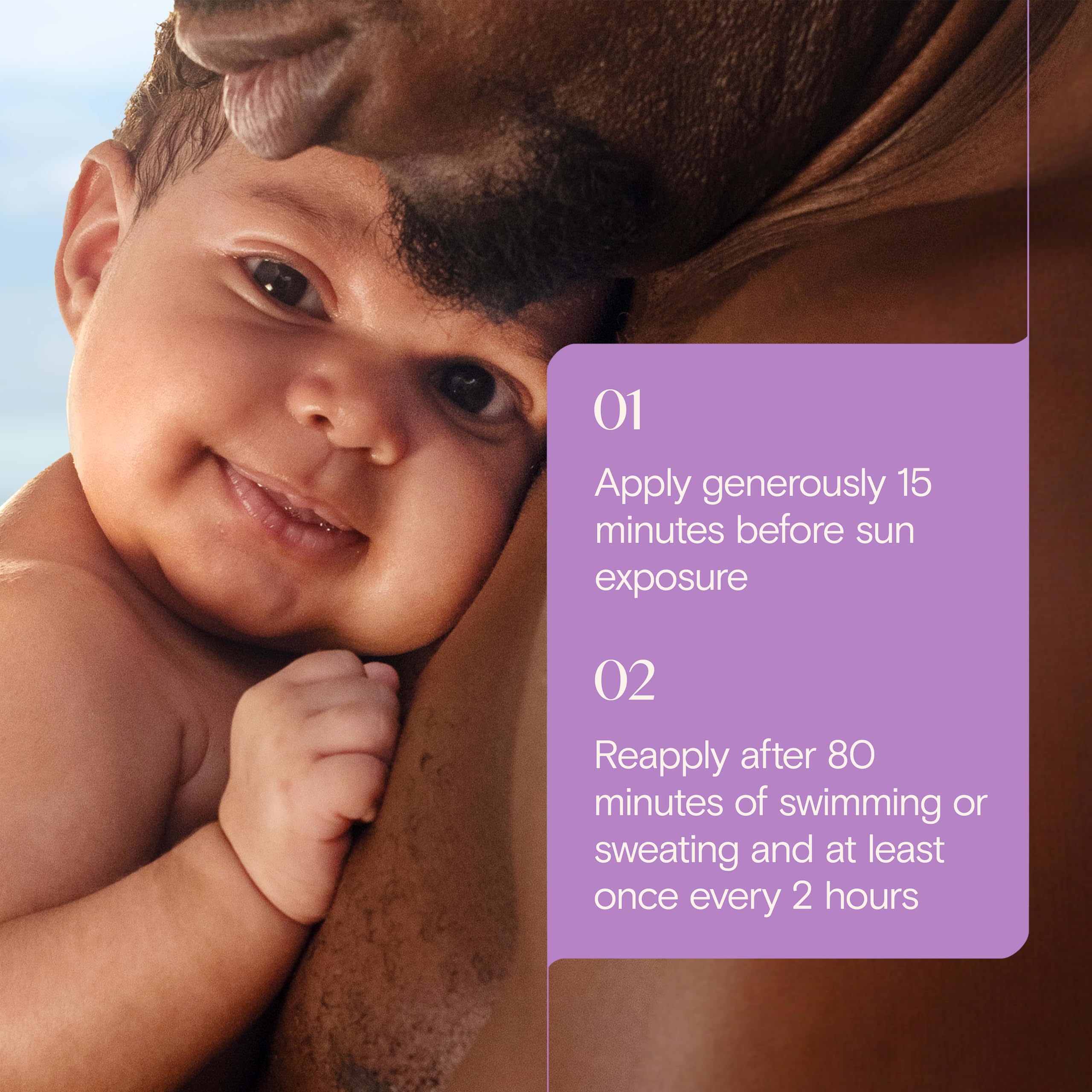 Aveeno Baby Continuous Protection Zinc Oxide Mineral Sunscreen Lotion With Broad Spectrum SPF 50, Sweat And Water Resistant, 3.0 Fl. Oz