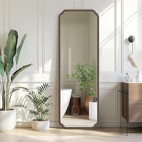 Vista 317 de WallBeyond Espejos de baño de madera para montar en la pared, espejos de pared con marco de madera rústica de 16 x 20 pulgadas, espejos de pared