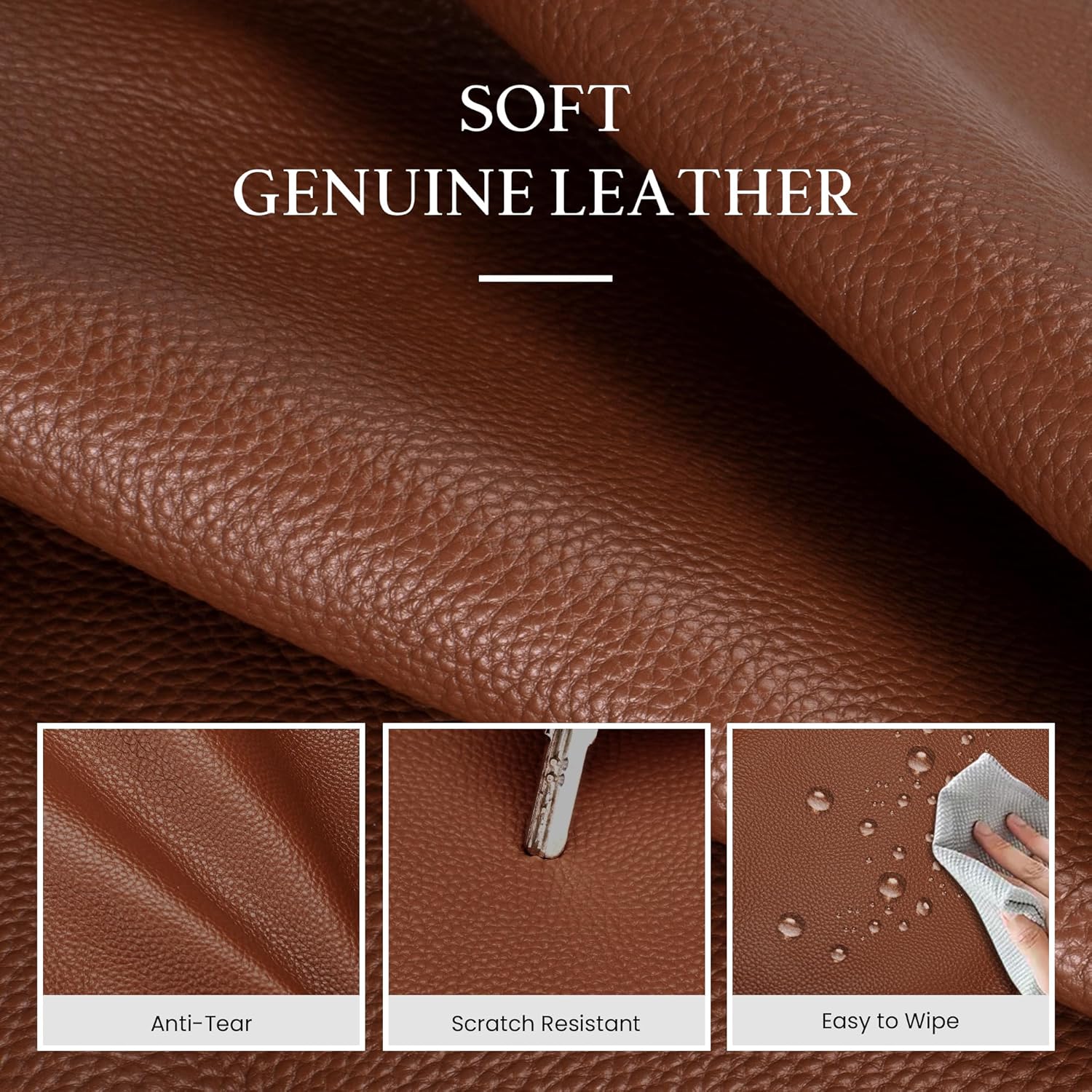 befen Genuine Leather Work Laptop Tote Bag for Women Ladies Totes Shoulder Purses Satchel Handbag with 15" Compartment - Image 6